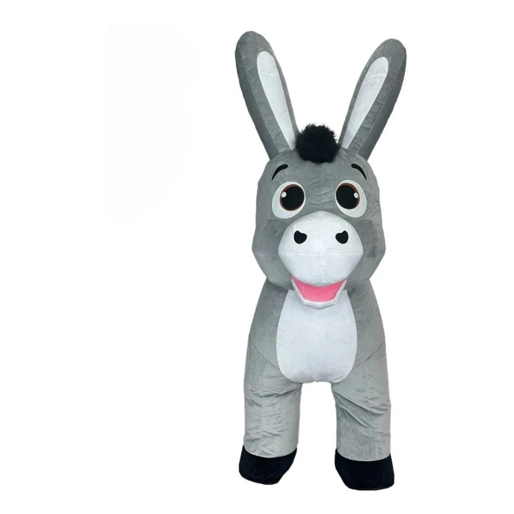 Suits - Inflatable Grey Donkey Mascot Costume Accessory