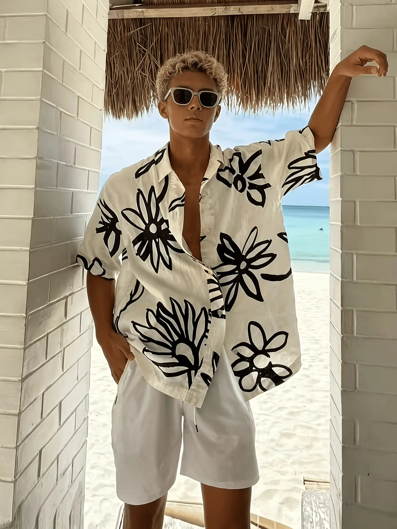 Men Oversized Aloha Hawaiian S - Vintage Hawaiian Floral Shirt review and price