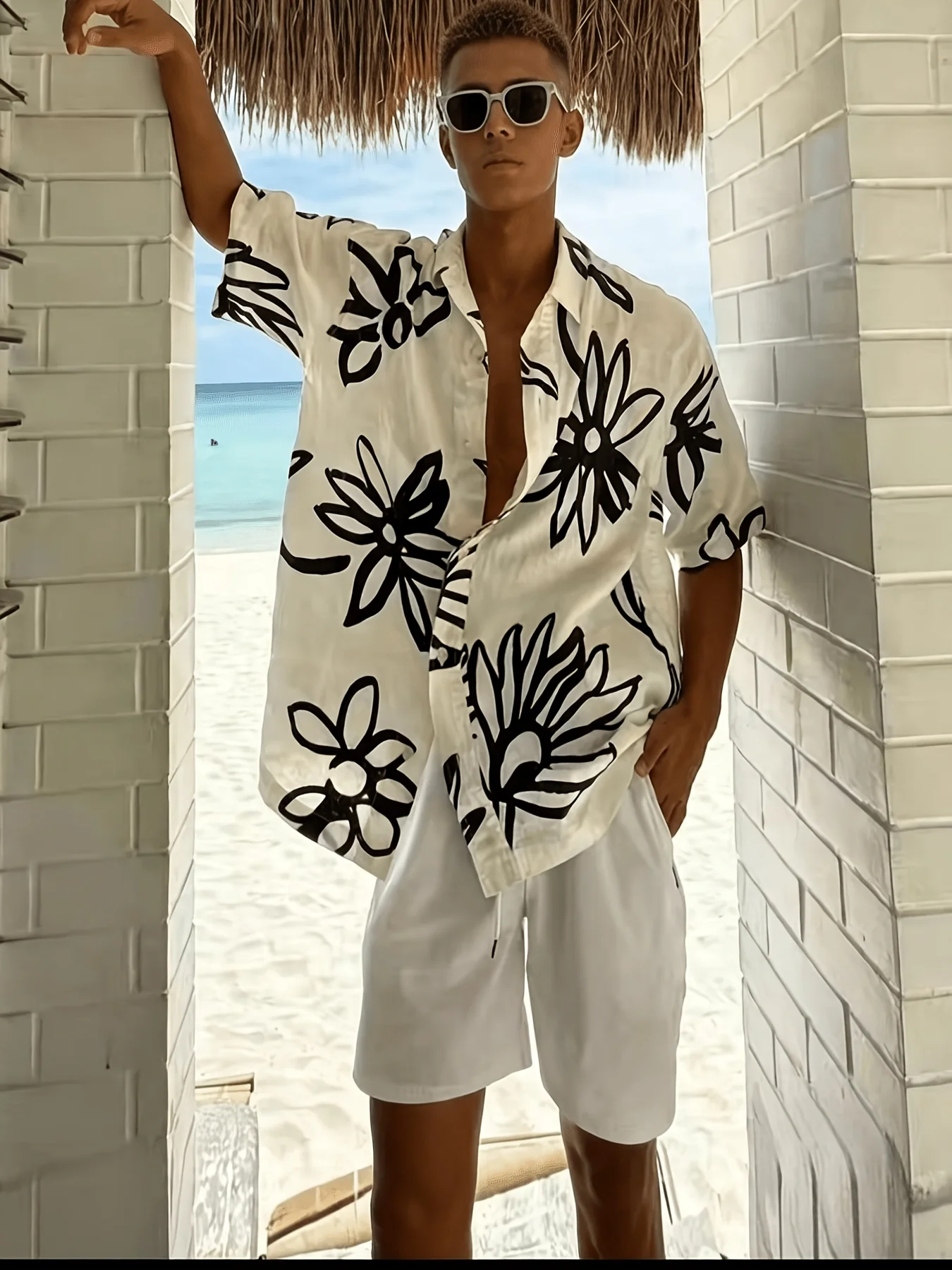 Men Oversized Aloha Hawaiian S - Vintage Hawaiian Floral Shirt review and price