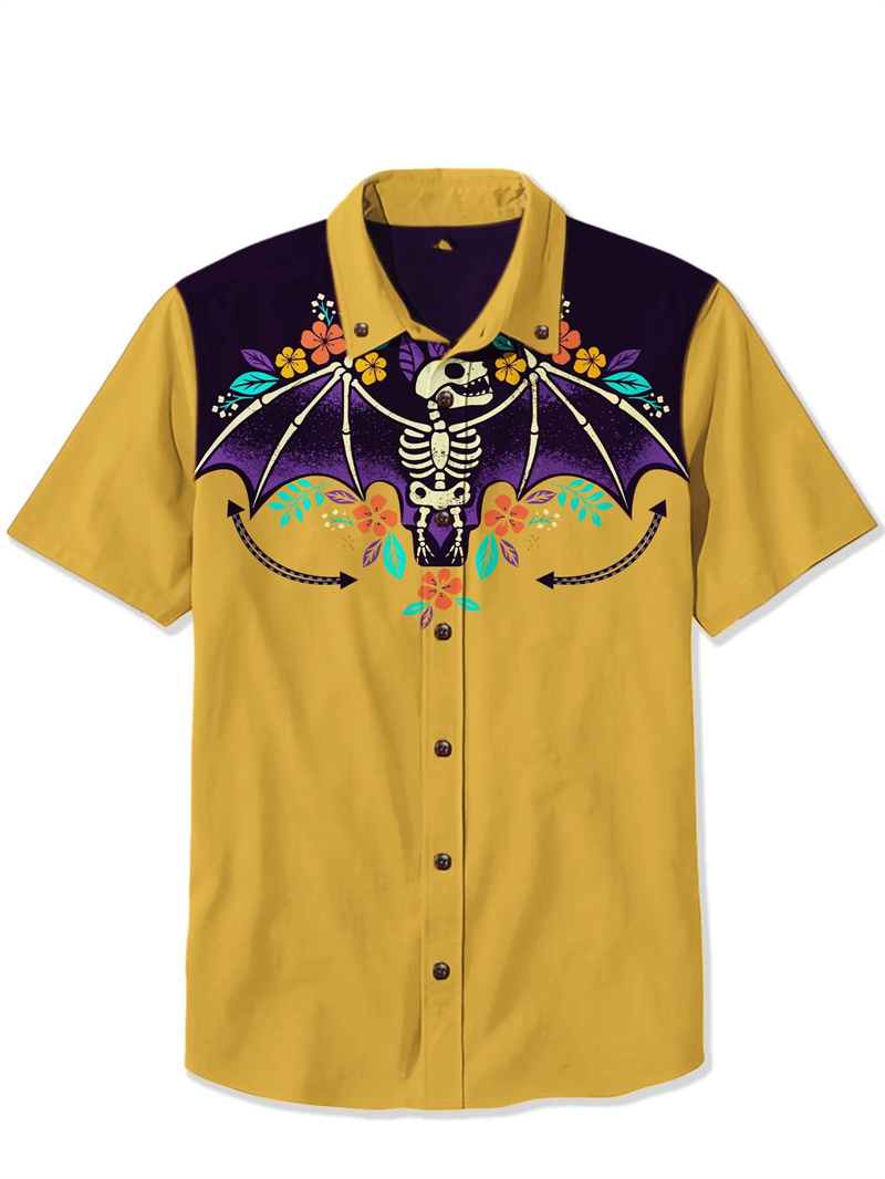 Men's Shirt Retro Short Sleeve - Vintage Hawaiian Floral Shirt review and price
