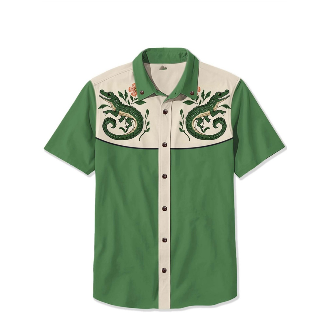 Men's Shirt Retro Short Sleeve - Vintage Hawaiian Floral Shirt review and price