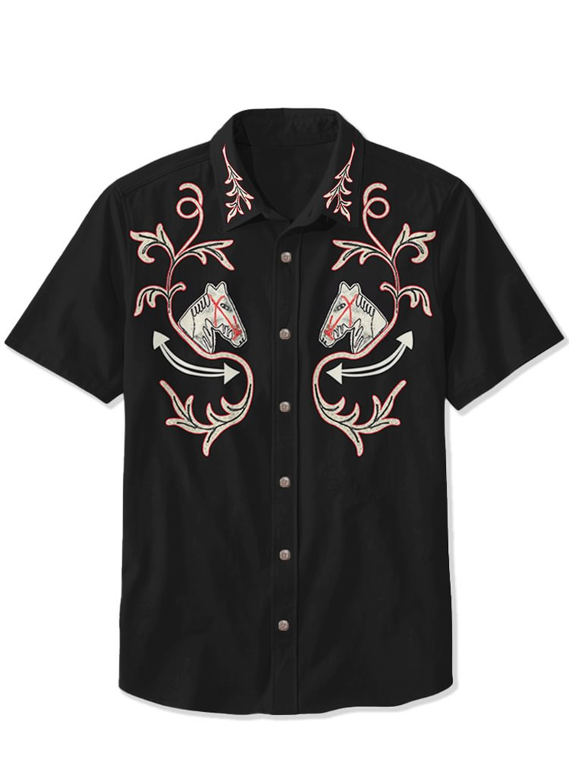 Men's Shirt Retro Short Sleeve - Vintage Hawaiian Floral Shirt review and price