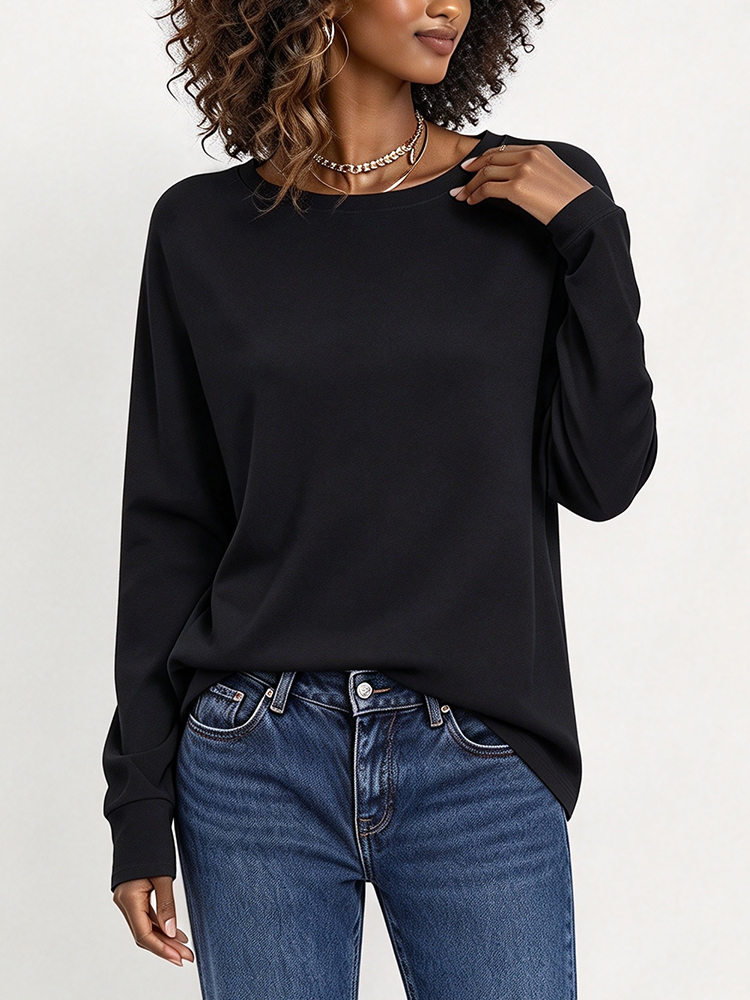 3PCS Women Y2K Solid Color Lon - Shirts review and price